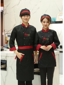 厨师服中国厨房 黑色
