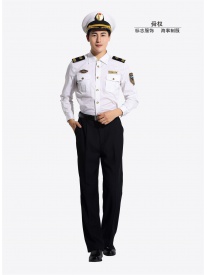 男式海事制服长袖衬衫
